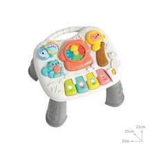 Multifunktionaler abnehmbarer Spieltisch mit Musik, Frühe Bildung Eltern-Kind Lernschreibtisch, Puzzle & Lernspielzeug Tisch für Kleinkinder