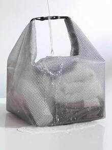 Große wasserdichte Aufbewahrungstasche, Reise Make-up Organizer Handtasche, Kordelzugbeutel für Männer & Frauen, Outdoor Schwimmen Fitness Kulturtasche mit Trocken- und Nassfach