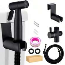 1 套完整的浴室淋浴高压喷枪、马桶伴侣、坐浴盆、马桶伴侣配件、身体清洁喷枪（亚洲标准 G1/2 英寸）返校浴室配件