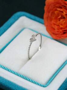 1 chiếc nhẫn ngón chân đơn giản đính đá Zirconia, trang sức bạc S925, phụ kiện cơ thể tinh tế, thích hợp cho các bữa tiệc và lễ kỷ niệm của các cô gái, quà tặng cho người yêu, trang sức tuyệt đẹp. - Trái tim kim cương - Xem 6