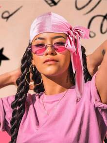 4 Packs Solid Color Velvet Durags With Ties - Pirate-Style Unisex Headwear For Outdoor Sports Pirate Hat Pirate Costume - 4Pcs - View 6