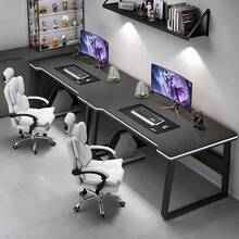 Gaming Desk Computer Writing Table Student Art Modren Simple Style PC Wood Suitable Portable Desk For Home - Black - View 3