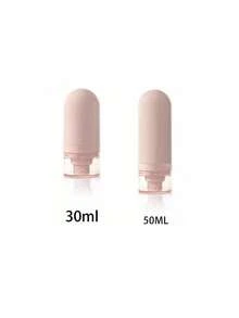 15-30-50ml Botellas recargables con bomba - Compactas y lindas, a prueba de agua y portátiles, botellas de viaje con tapa para crema cosmética, loción, ungüento, envases de crema para el cuidado de la piel, bálsamo labial, accesorios de baño y artículos de viaje esenciales - Rosa - Ver 20