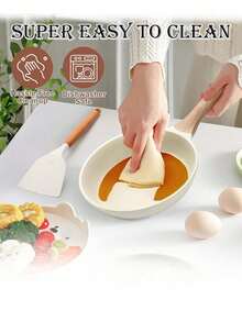 Juego de 14 piezas de utensilios de cocina, Juego de ollas y sartenes antiadherentes, Material de granito, Apto para cocina de inducción, Incluye sartén, olla cacerola, wok, olla cacerola extra grande, Libre de PFAS, PTFE, PFOA, PFOS