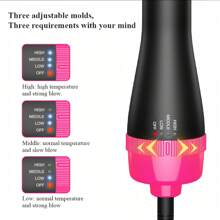 热风梳、吹风机直发器、家用拉直卷发干燥吹风梳、带铝管梳头的热风刷、适合所有发质的电动发梳、节日礼物 - 查看 8