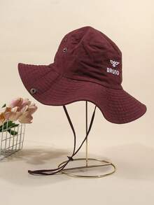 1pc Unisex Oversized Brim Solid Color Bucket Hat, Casual Outdoor Sun Protection Hat For Fishing, Cycling, Hiking - Multicolor - View 6