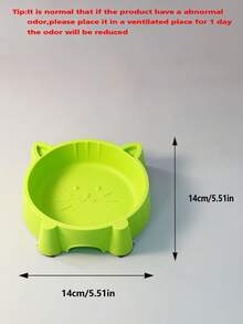 Tazón de plástico con diseño de cara de gato de 4 colores para perros pequeños - Multicolor - Ver 2