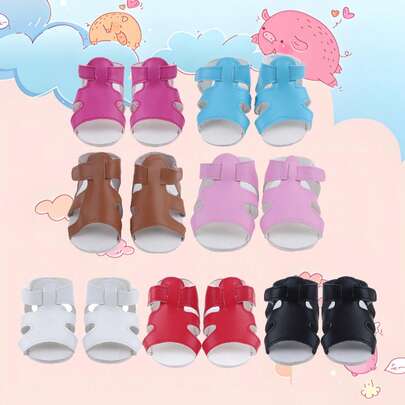 55cm Reborn Girl Doll Shoes, 8cm Cute Summer Sandals Suitable For 22 Inch Babies, New Doll House Accessories Toys. Lovely Gift For Little Girls, Holiday Gift.
