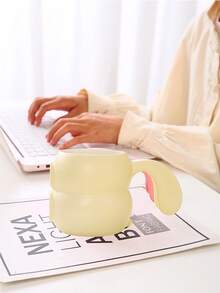 كوب سيراميك مخصص بأذن أرنب قطعة واحدة، كوب إسبريسو لاتيه، كوب رومانسي للأزواج، كوب مشروبات غازية للتجمعات العائلية، كوب مياه للمكتب، هدية - متعدد الألوان - مشاهدة 4