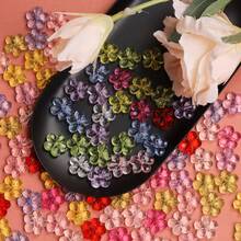50/100Pcs 14mm Multicolor Spacer Loose Beads With Hole Flower Shape Handmade Material - 彩色 - 查看 1