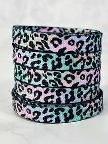 1 Cặp dây giày dệt thoi bằng polyester họa tiết da báo nhiều màu thời trang, phù hợp cho giày thể thao, giày chạy bộ, giày vải - Nhiều màu - Xem 14