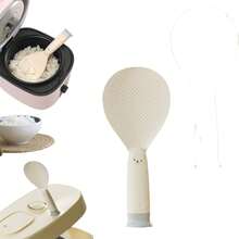 2 PCS Rice Scooper Professional Rice Spoon Rice Spatula Standing Rice Spoon With Suction Cup Non-Stick Rice Scooper For Kitchen