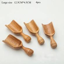 厨房与餐厅用品、厨房用具及小工具、量具、量勺、平铲、红木量勺、咖啡豆量勺、红木勺、木罐勺、木浴盐勺、茶匙、洗衣粉勺、奶粉勺、木糖勺、蜂蜜勺多件套，送给妻子或母亲的礼物。有1件套/2件套/3件套/4件套/5件套/6件套可选，家庭晚餐用品，圣诞派对用品 - 原木色 - 查看 18