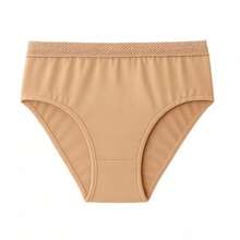 Kit 5 Plus Size Panties High Waist Micro Fiber Lining 100% Cotton - Multicolor - View 2