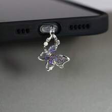Butterfly Shaped Dust Plug, Charging Port Stopper, Data Port Blocker, Suitable For Lightning/Type-C Phones, Wireless Earphones, Dust-Proof Plug - Nhiều màu - Xem 14