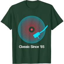 Classic Since '65 Vinyl - 60th Birthday Gift Idea For Men T-Shirt - Black - View 10
