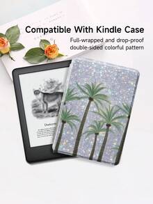 Ayotu Palm Tree Kindle 保护套，兼容 Kindle Paperwhite 第 11 代 2021/Kindle（第 11 代 - 2024 年发布）/Kindle Paperwhite 第 12 代 2024、Kindle Colorsoft 签名版，具有自动唤醒/睡眠功能 - 彩色 - 查看 12