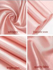 1pc/6pcs/10pcs Rose Gold Satin Chair Sashes Wedding Chair Ribbon Bow Silk Chair Knot Sash Ties For Reception Restaurant Event Banquet Birthday Hotel Party Chair Decoration Sash Bows