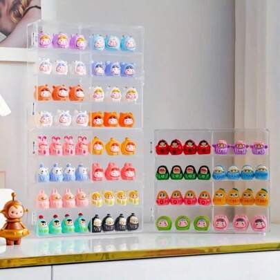 1 件多层小饰品展示架，卡通堆叠游戏架，积木零件盒收纳盒，8 格展示架，适用于家庭客厅办公室装饰，女士收纳整理器旅行节日必备秋季装饰秋季万圣节