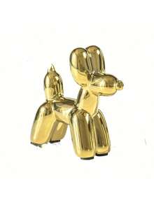 Minions Balloon Dog Statue, Home Decor Modern Art Statues, Home Accessories, Modern Home Decoration Animal Art Ornaments, For Coffee Table Kitchen Decorations Color Schemes Room Aesthetic Metal Texture Gold Sculpture Dog