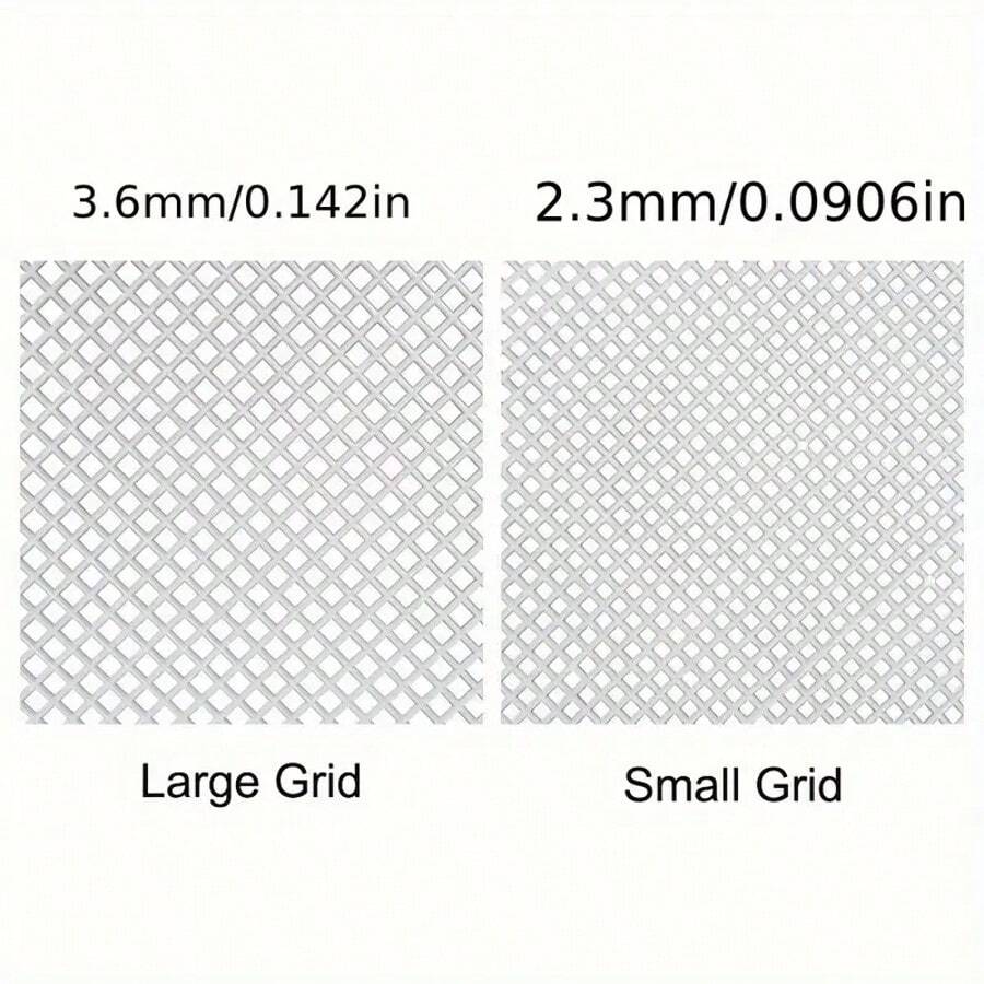 5 件 33x50cm 塑料网 用于钩针和缝纫工艺品的塑料网 DIY 手工缝纫配件礼品 免费裁剪设计 塑料网袋钩针衬里网 - 白色大孔網--5pcs - 查看 1