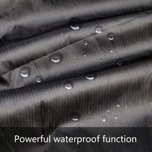 Black 190T Oxford Motorcycle Cover, Outdoor Waterproof, Sunproof, Dustproof, Snowproof, With Lock Hole, Extra Storage Bag, All-Season Use