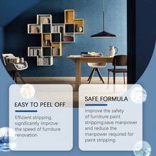 家具除漆剂——温和、方便的油漆去除剂，适用于翻新和清洁 - 白色 - 查看 10