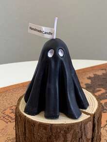 1 Stück Halloween Geist geformte duftende Kerze, handgemachtes duftendes Kerzendekoration, geeignet für Feste, Heimdekoration, Restaurants, Geburtstage, Partys, Badezimmer