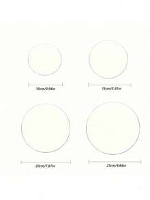1pc Acrylic Cake Base, Round Acrylic Cake Board, Acrylic Cake Decorating Plate, 1/8 Inch Thick, Versatile Round Base Suitable For Decoration And Baking, Perfect For Birthdays And Holidays - Multicolor - View 6