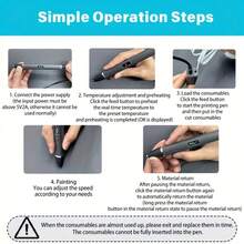 3D Printing Pen Black Set, Professional-Level Adult Multi-Functional Creation Printer Pen, Suitable For Both Men And Women, Educational DIY Art Doodling Drawing Pen, The Best Gift For Halloween, Thanksgiving, And Christmas.