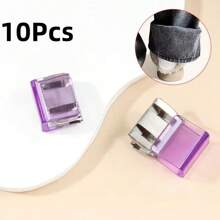 2/4/5/6/10/12/20/30/50个装隐形裤腿缩短夹，防止裤子拖地，无需缝纫的隐藏式腿部闭合装置，防止裤脚拖地