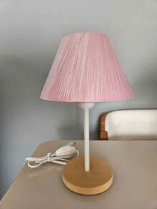 Small Lampshade Living Room Bedroom Wood - 淺粉色 - 查看 1