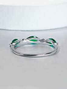 1 anel feminino de prata S925, estilo luxuoso, conjunto de anéis empilháveis e modernos, estilo influenciador moderno, adequado para várias ocasiões, presente para feriados como Natal, Ação de Graças, formatura, casais e melhores amigos