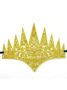 2 件女士模切皇冠，黑皇后皇冠头饰配饰万圣节装扮，万圣节哥特式服装角色扮演 - 黑色 - 查看 12