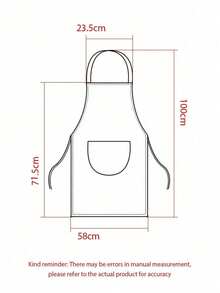 女士围裙，带口袋的厨房围裙，包括手巾口袋，防水，可用于烹饪和烘焙 - 彩色 - 查看 8