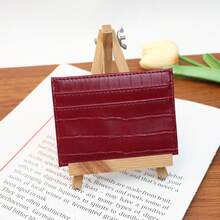 1pc's New Crocodile-Patterned PU Simple And High-End Ins Style Versatile Multi-Color Ladies' Gift Multi-Slot Coin Purse Card Case Wallet Birthday Present For Women Wallet Mini Wallet Purse Wallet Card Wallet - Multicolor - View 8