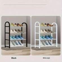 1 Multi-Layer Shoe Rack, Easy-To-Assemble Shoe Rack, Multi-Functional Large-Capacity Storage Rack, Thickened And Widened For Greater Sturdiness, Suitable For Storage Items At Home And In Dormitories - White (upgraded Version) - View 3