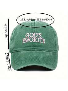 1 件女士“上帝最爱”刺绣棒球帽，适合日常、节日和聚会 - A - 查看 12