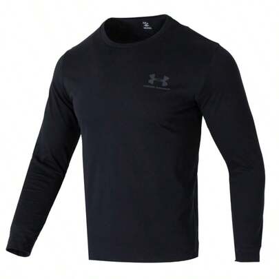 Under Armour Men's T-Shirt UA Sportyle Left Chest LS Daily Exercise Outdoor Sports Long Sleeve T-Shirt 1329585-001