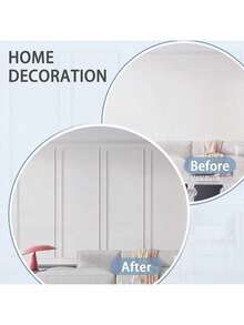 1pc 39.37in/78.74in Self-Adhesive Wall Panels, Flexible Wall Decor Strips, Self-Stick Panel Trim, Suitable For DIY Home Decor, Wall Protection, Cabinet Edging, Mirror Frames - Multicolor - View 11