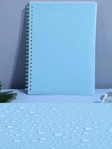 Sổ tay lò xo A5 chống thấm nước, bìa nhựa mờ, 120 trang, thích hợp cho công việc, văn phòng, trường học, ghi chép khi đi du lịch, sổ tay lò xo dày dặn dành cho học sinh, sổ nhật ký có dòng kẻ, thiết kế tối giản và thời trang, có thể dùng làm quà tặng cho học sinh. - Nhiều màu - Xem 6