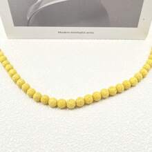 50pcs 8mm Colored Volcanic Stone Round Beads DIY Handmade Bead Jewelry Accessories Bracelet Necklace Accessories