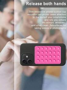 1PC Ilicone Suction Phone Case Mount,Phone Suction Grip,Octobuddy,Sticky Phone Grip, Adhesive Phone Stand Sticky For Cell Phone