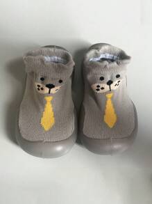 婴儿男女童防滑室内学步袜透气保暖弹力袜鞋底保护脚趾户外袜