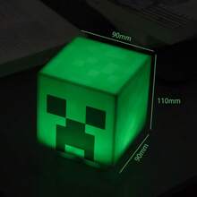 Creeper Pixel Light, LED Soft Light, Night Light, Explosion Sound, Game Atmosphere, Gift For Boys And Girls - 綠色 - 查看 6