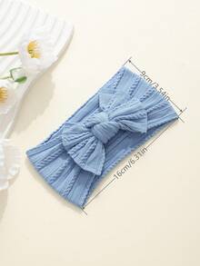 jralon 18pcs/Pack Infant & Toddler Multicolor Nylon Bow Jacquard Headbands, Soft Elastic Hair Bands For Babies, Suitable For All Seasons