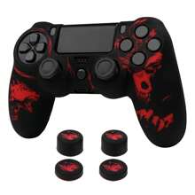 RALAN Wolf Design 控制器外壳带 4 个拇指握把，兼容 PS4/Playstation 4 Slim/Pro 控制器 - 彩色 - 查看 2