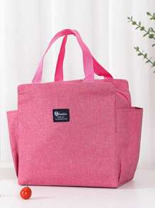 1 件大容量保温午餐袋，铝箔加厚午餐盒袋，便携手提袋，适合工作 - 灰色 - 查看 11