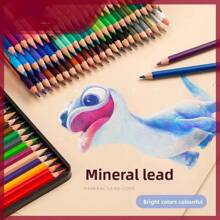 Set de 120 lápices de colores, suministros de pintura a base de aceite, lápices de dibujo profesionales con pinceles de acuarela, bolígrafos de punta suave, materiales de arte para estudiantes y artistas