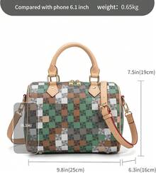 Handle Bags For Women Fahsionable Designer Crossbody Purse Large Cute Satchel Handbag2025 - Xanh nhạt - Xem 11